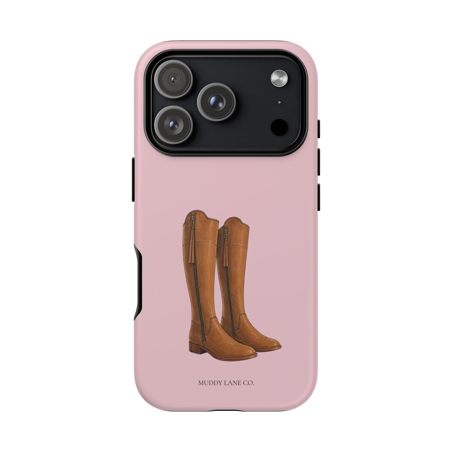 Riding Boots Tough Phone Case in Soft Rosette Pink Matte