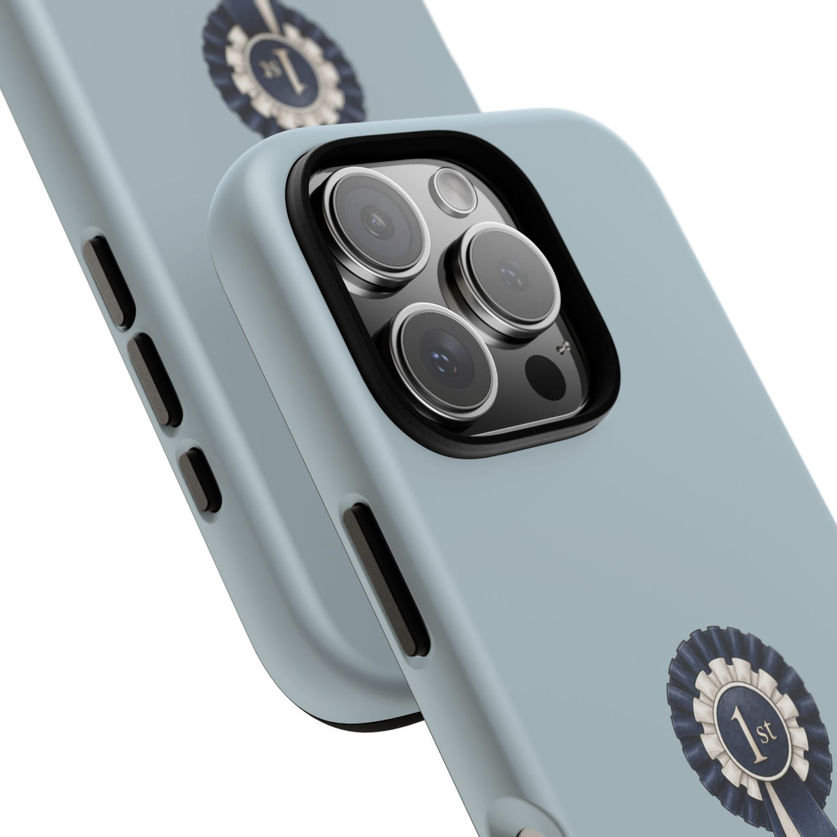 Rosette Tough Phone Case in Dusty Blue Matte