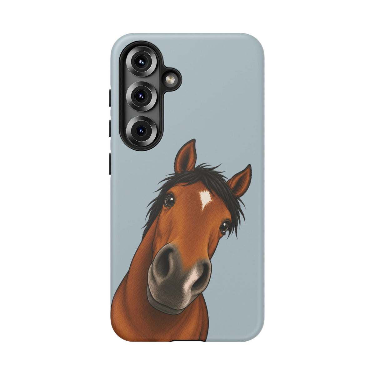 Boop Horse Tough Phone Case in Dusty Blue Matte