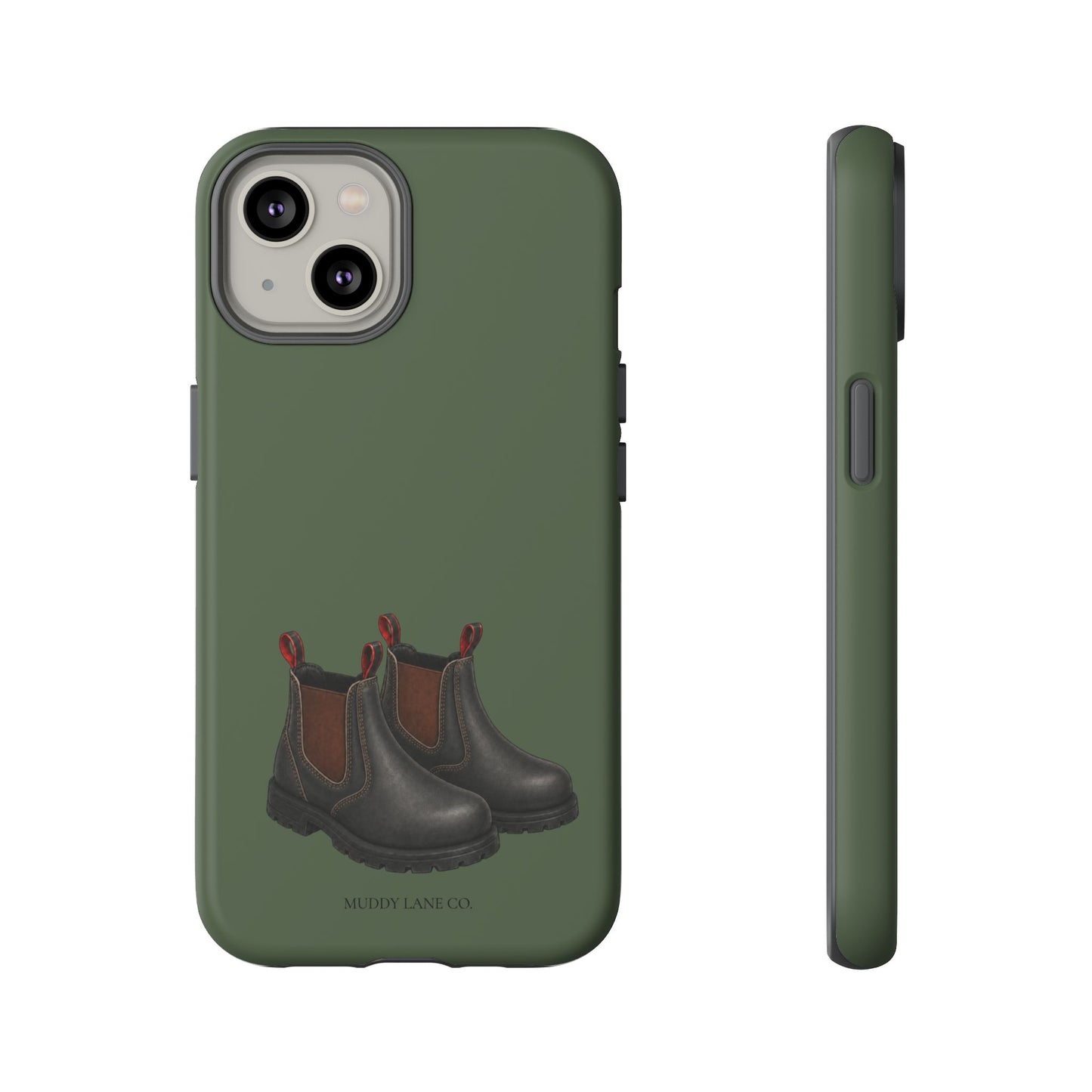 Yard Boots Tough Phone Case in Forest Green Matte
