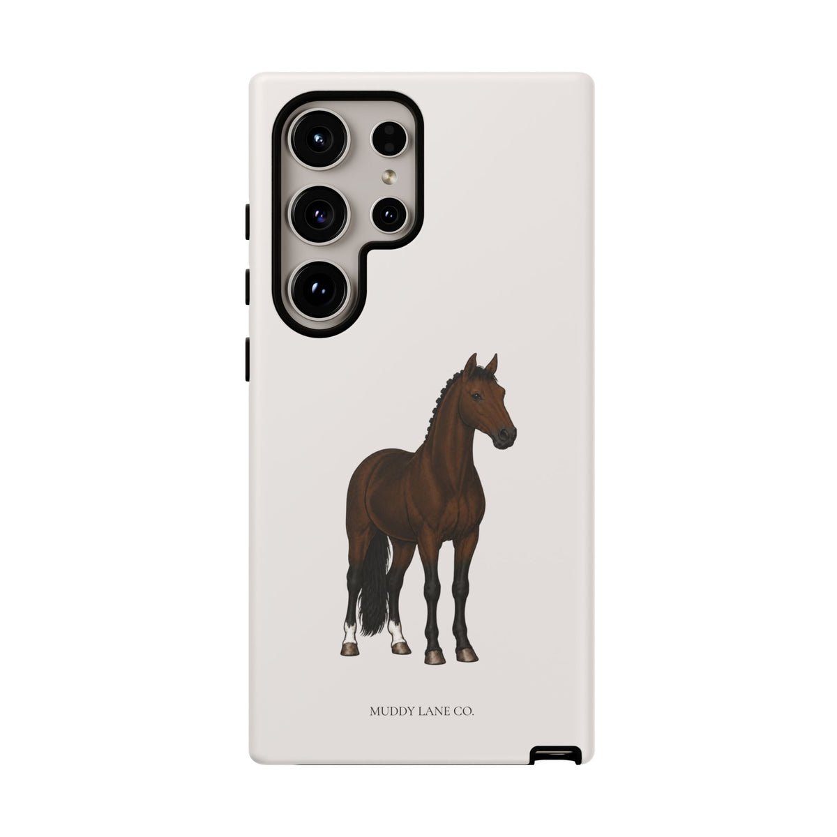 Bay Horse Tough Phone Case in Warm Cream Matte