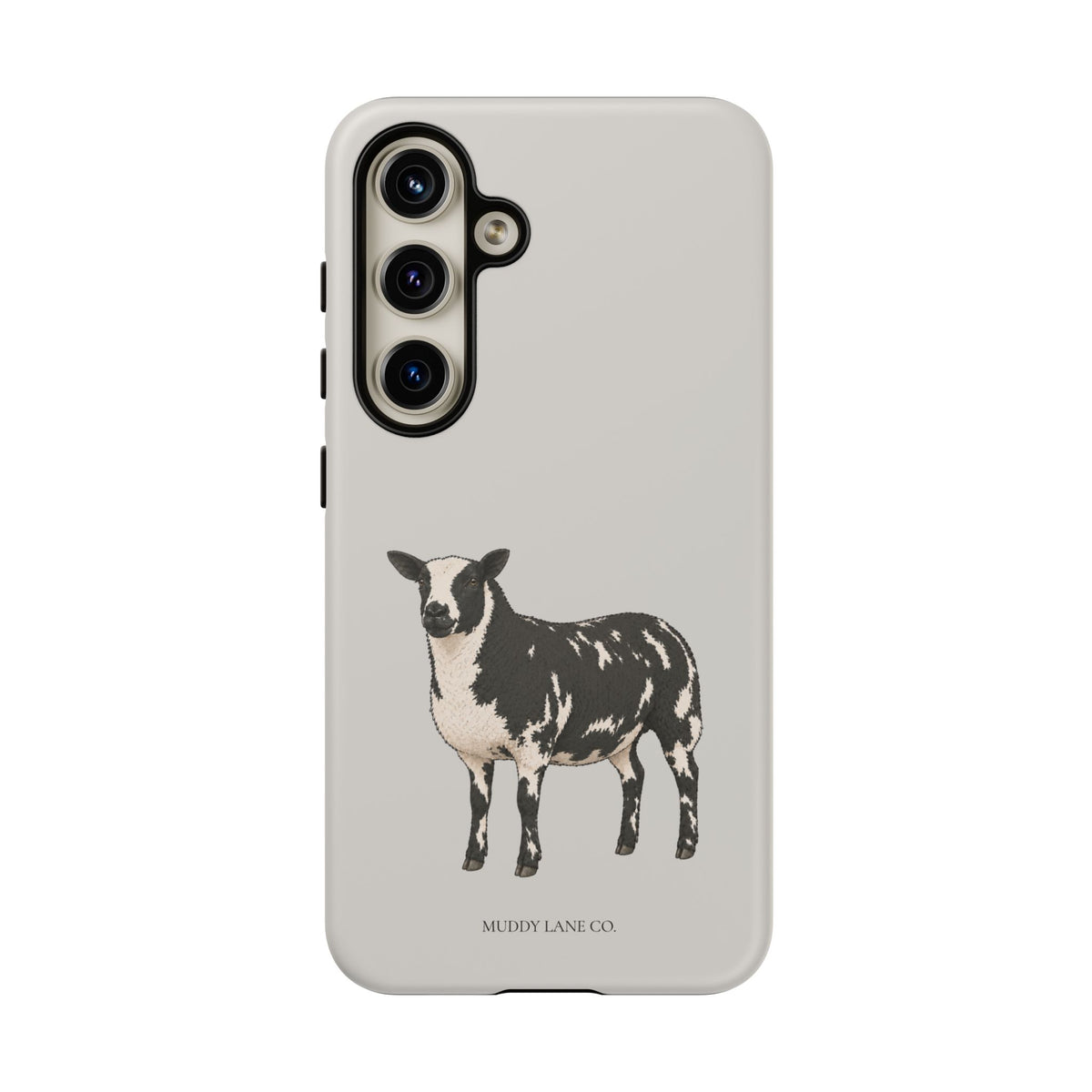Dutch Spotted Sheep Tough Phone Case in Soft Grey Matte