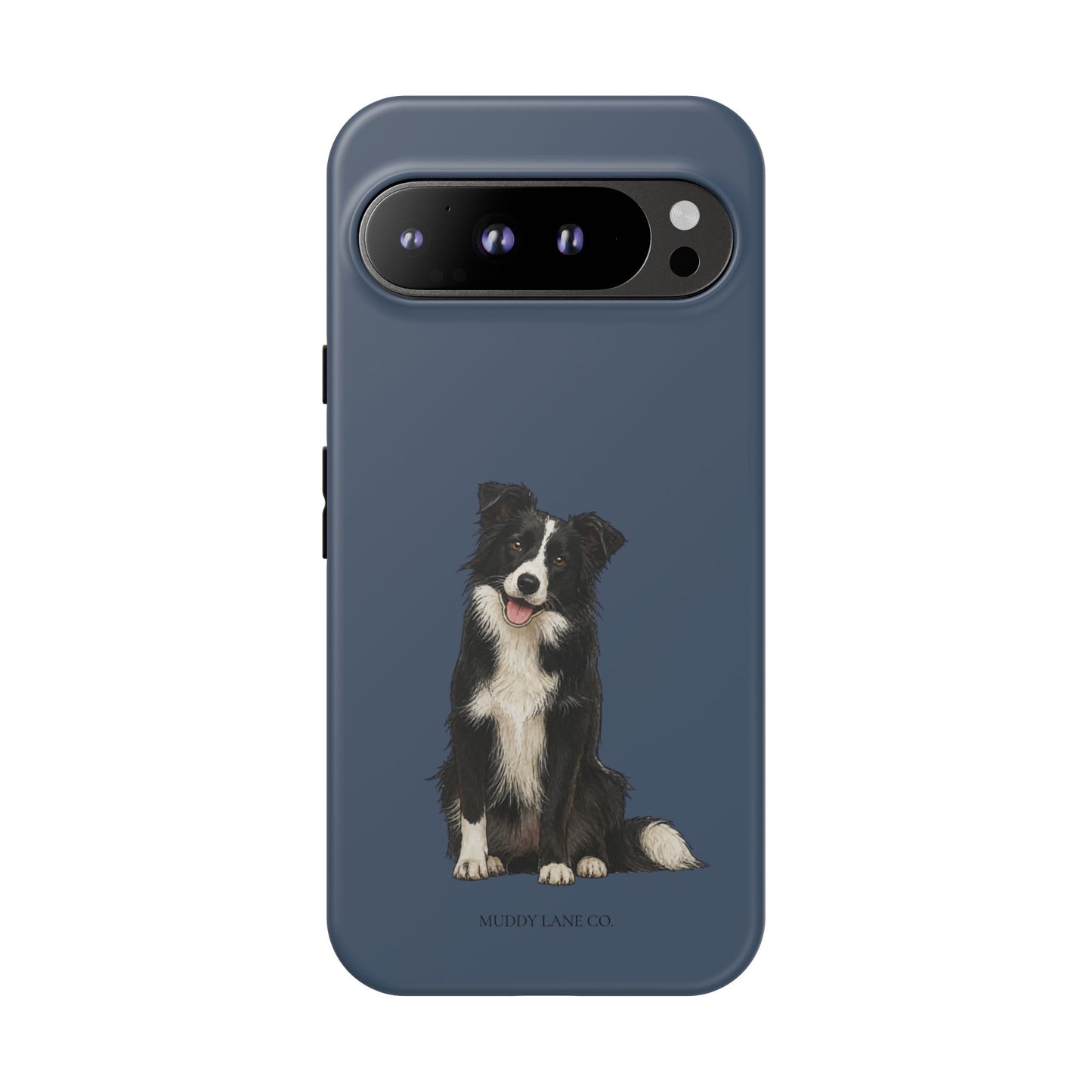 Border Collie Tough Phone Case in Deep Navy Matte