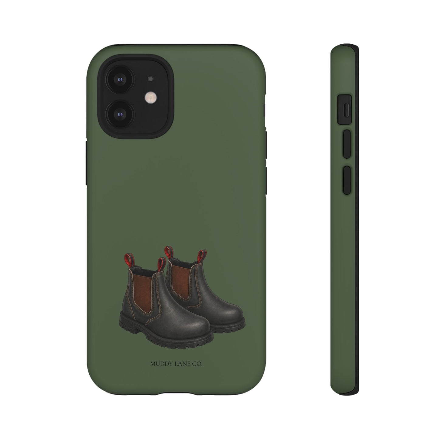 Yard Boots Tough Phone Case in Forest Green Matte