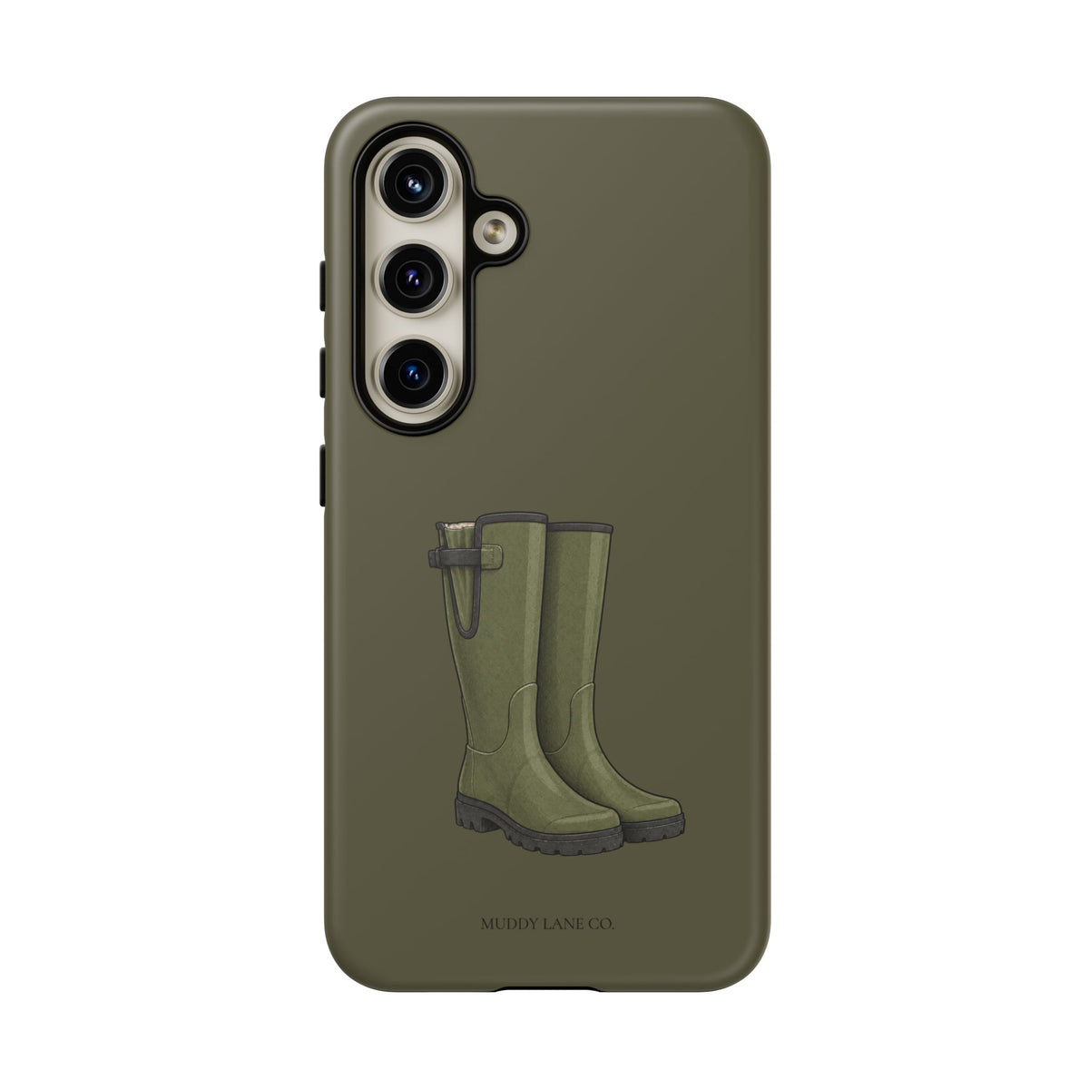 Wellies Tough Phone Case in Muddy Green Matte