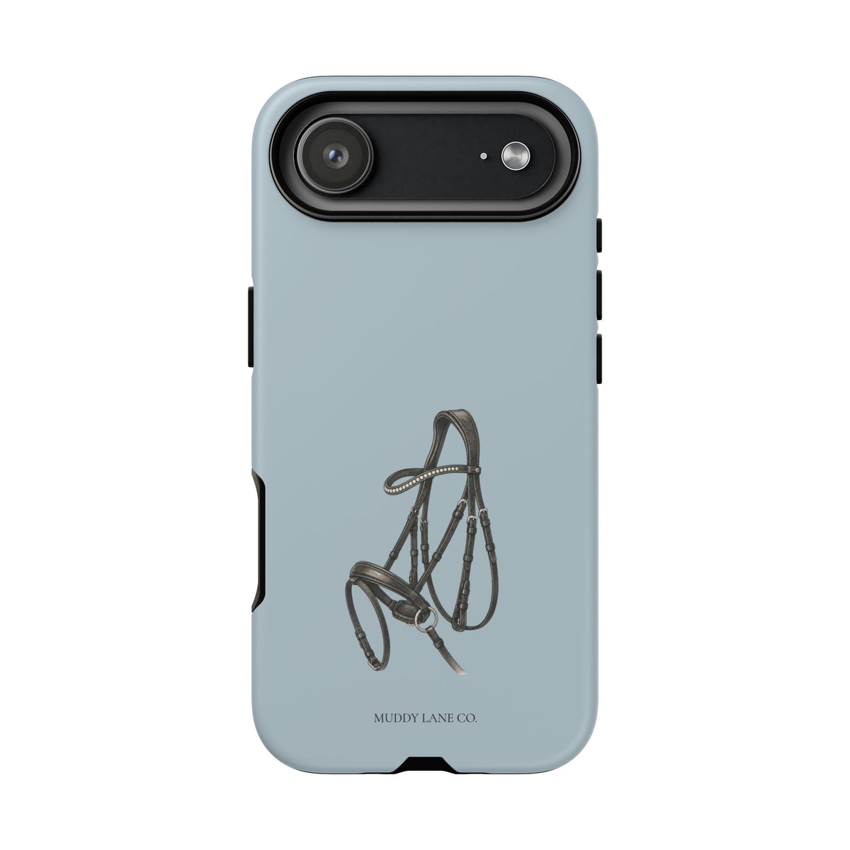 Bridle Tough Phone Case in Dusty Blue Matte