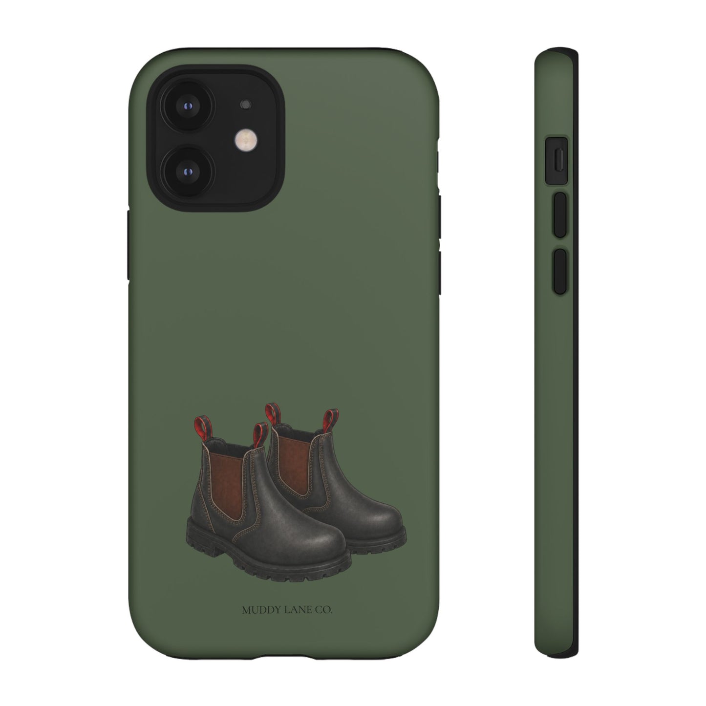 Yard Boots Tough Phone Case in Forest Green Matte