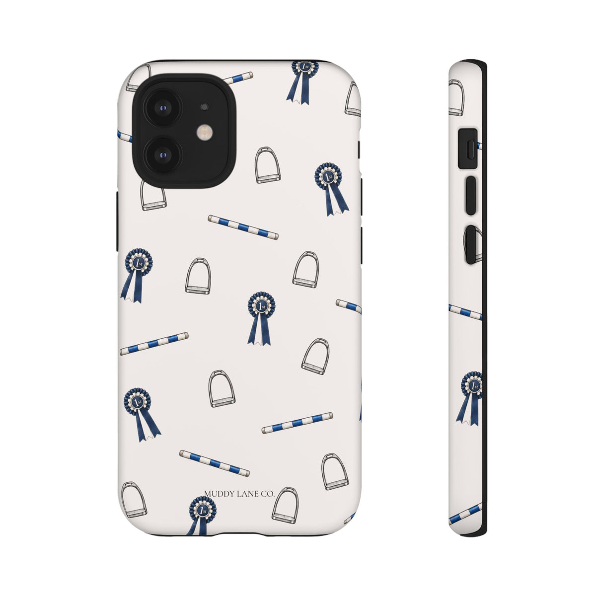 Show Day Pattern Tough Phone Case in Warm Cream Matte