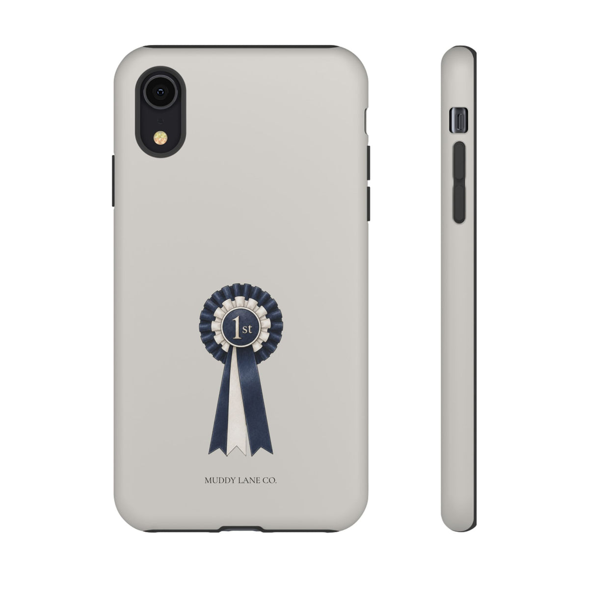 Show Rosette phone case in Soft Grey by Muddy Lane Co, photo 5