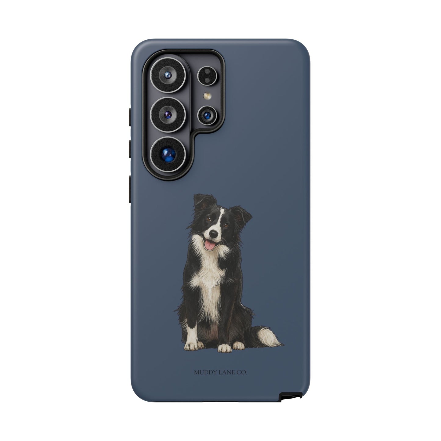 Border Collie Tough Phone Case in Deep Navy Matte