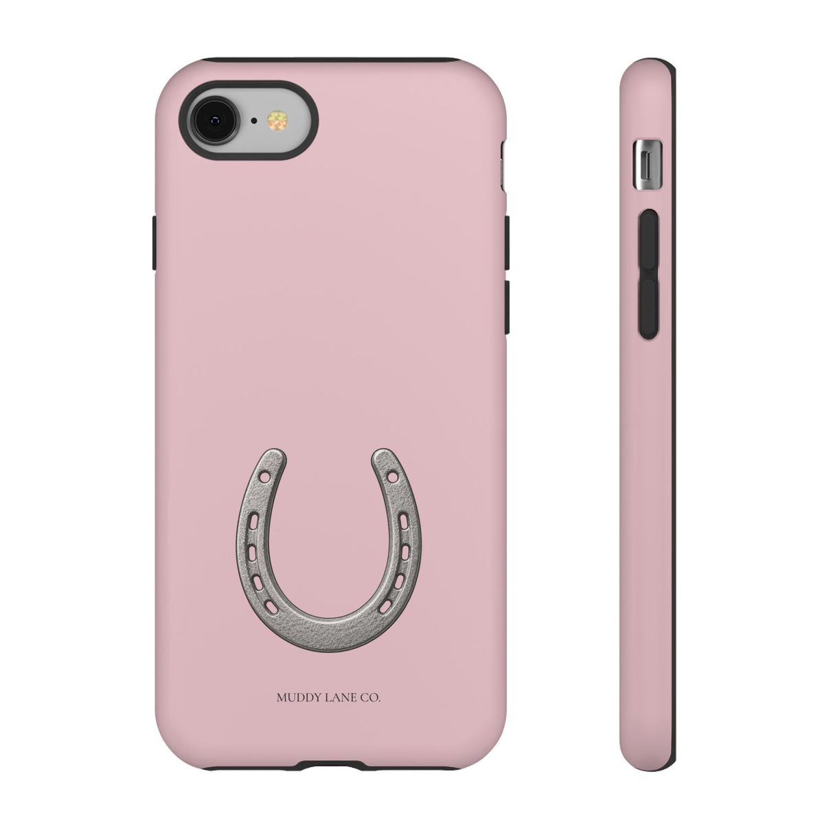 Horseshoe phone case in Soft Rosette Pink by Muddy Lane Co, photo 2