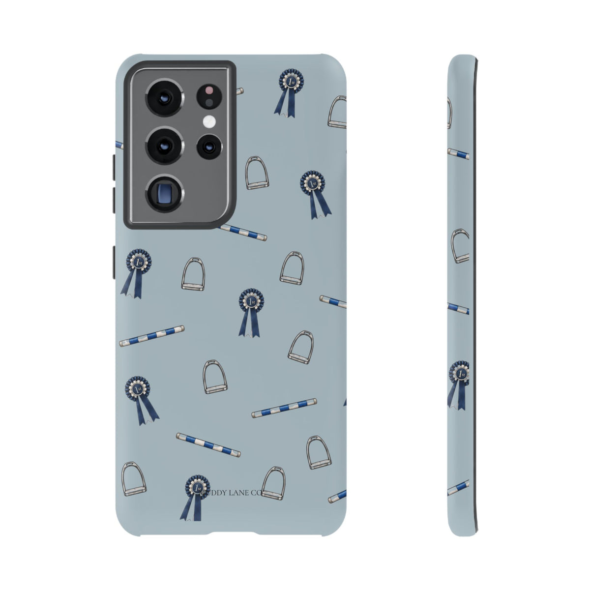 Show Day Pattern Tough Phone Case in Dusty Blue Matte