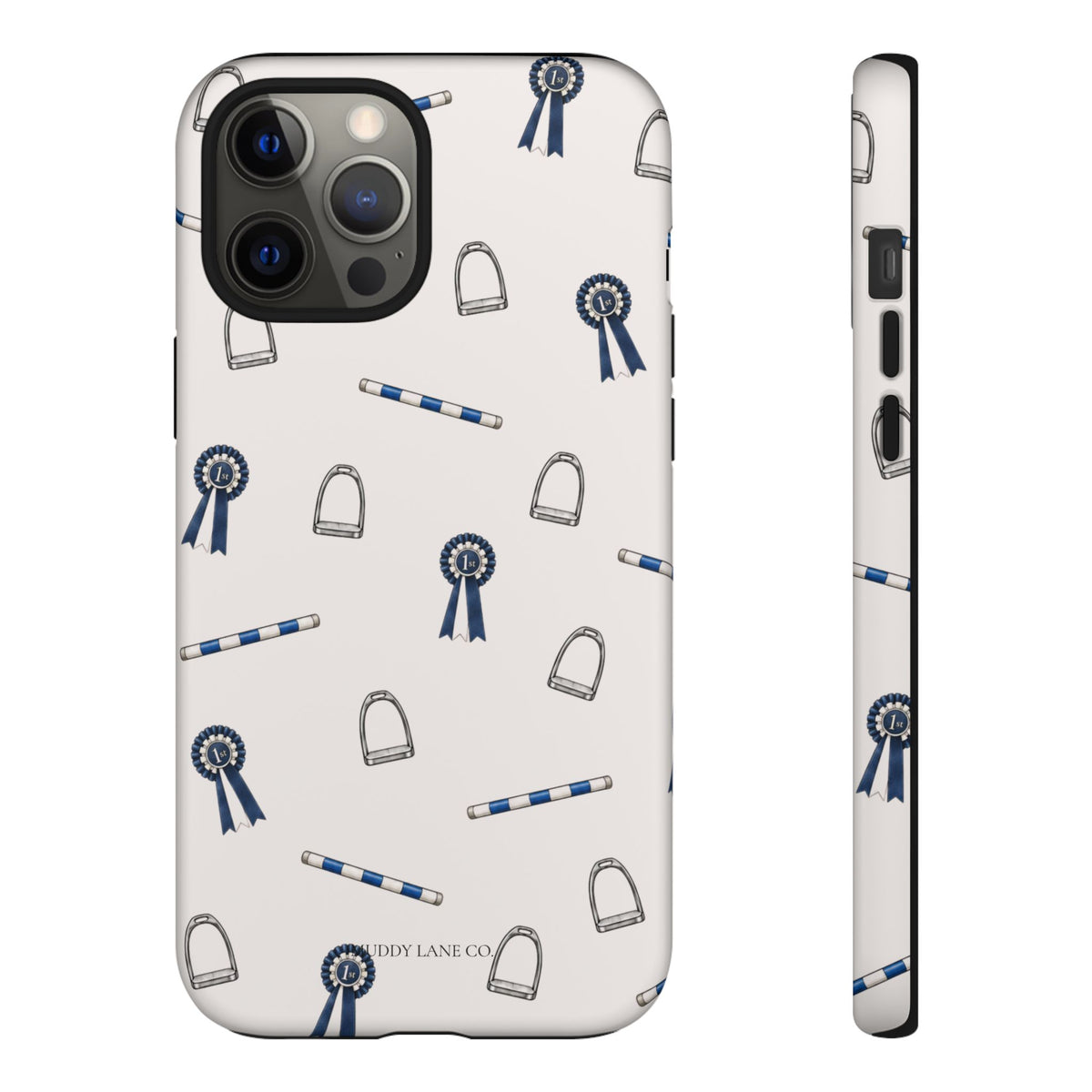 Show Day Pattern Tough Phone Case in Warm Cream Matte