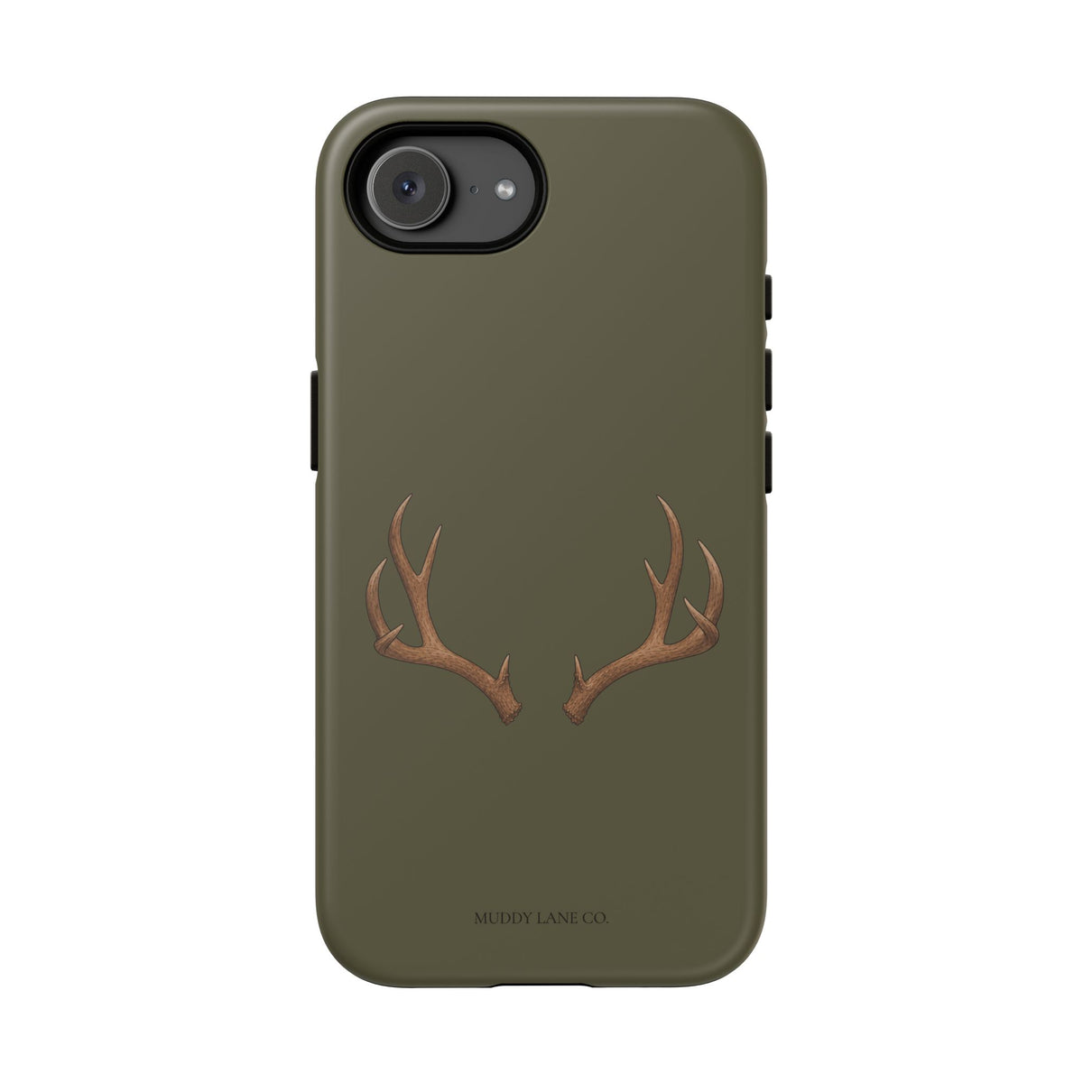 Antlers Tough Phone Case in Muddy Green Matte