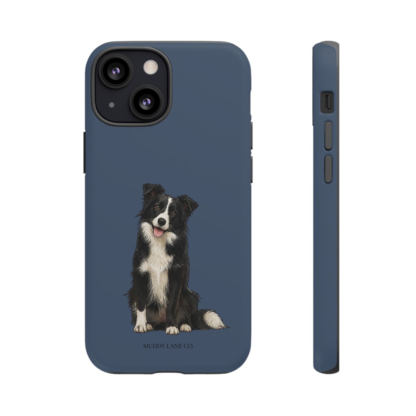 Border Collie Tough Phone Case in Deep Navy Matte