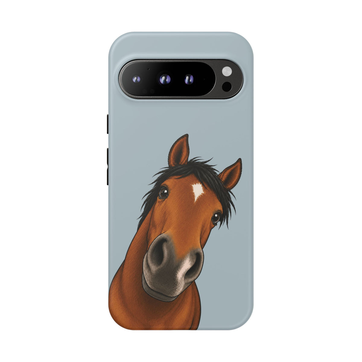 Boop Horse Tough Phone Case in Dusty Blue Matte