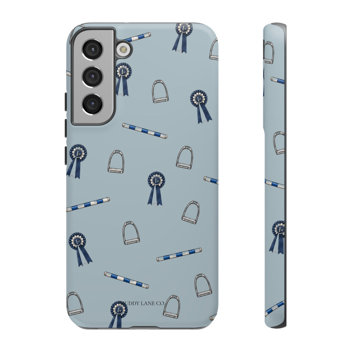 Show Day Pattern Tough Phone Case in Dusty Blue Matte