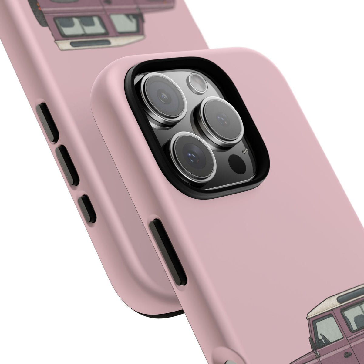 Pink Classic 4x4 Tough Phone Case in Soft Rosette Pink Matte