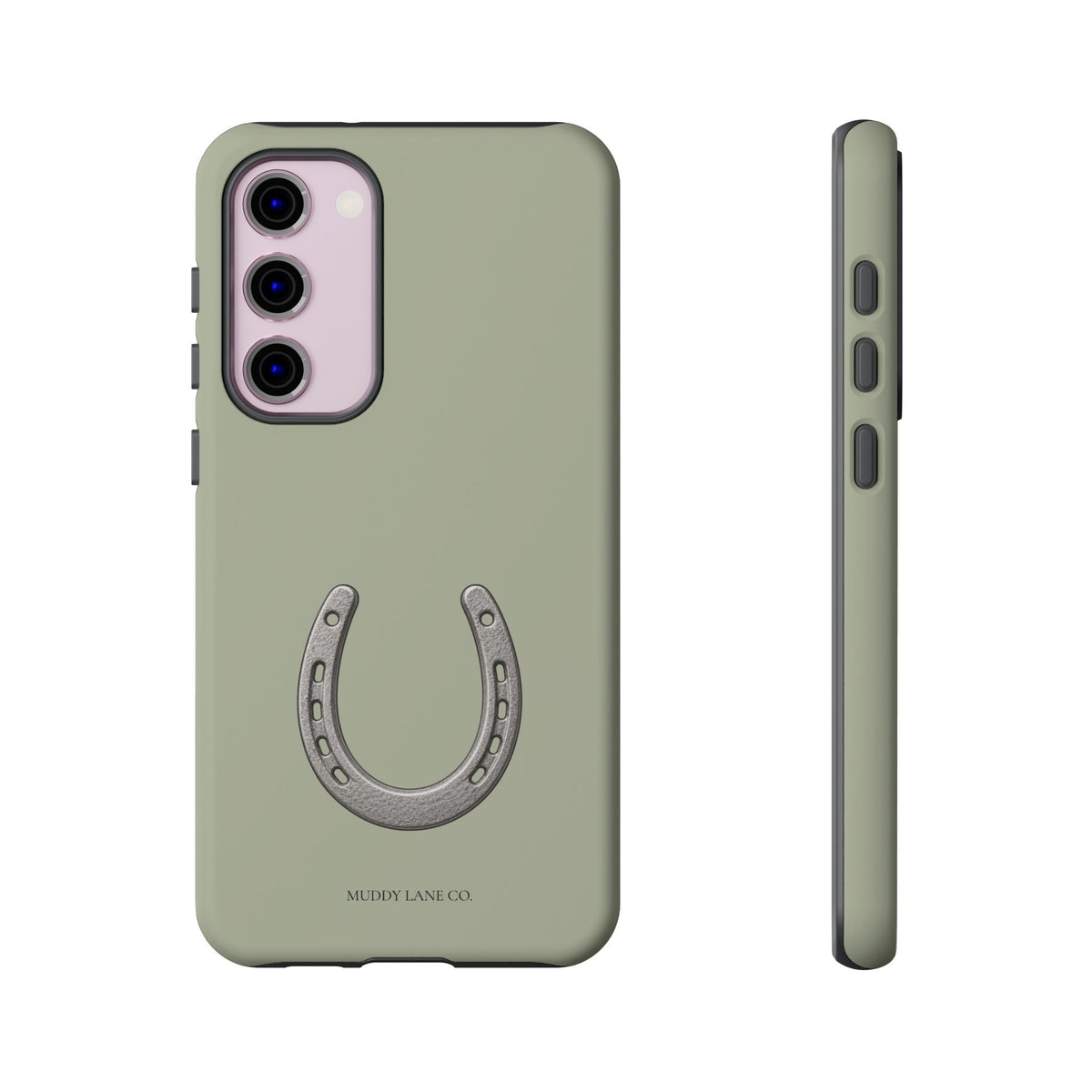 Horseshoe Tough Phone Case in Light Sage Matte