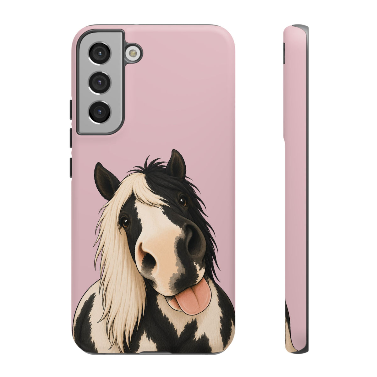 Cheeky Cob Tough Phone Case in Soft Rosette Pink Matte