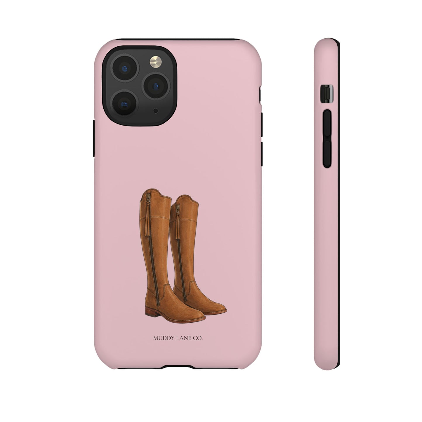 Riding Boots Tough Phone Case in Soft Rosette Pink Matte