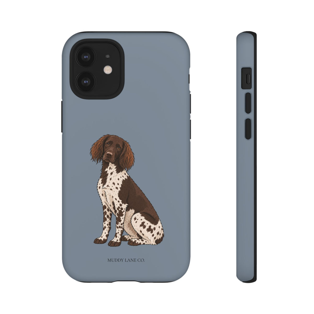 Spaniel Tough Phone Case in Smoke Blue Matte