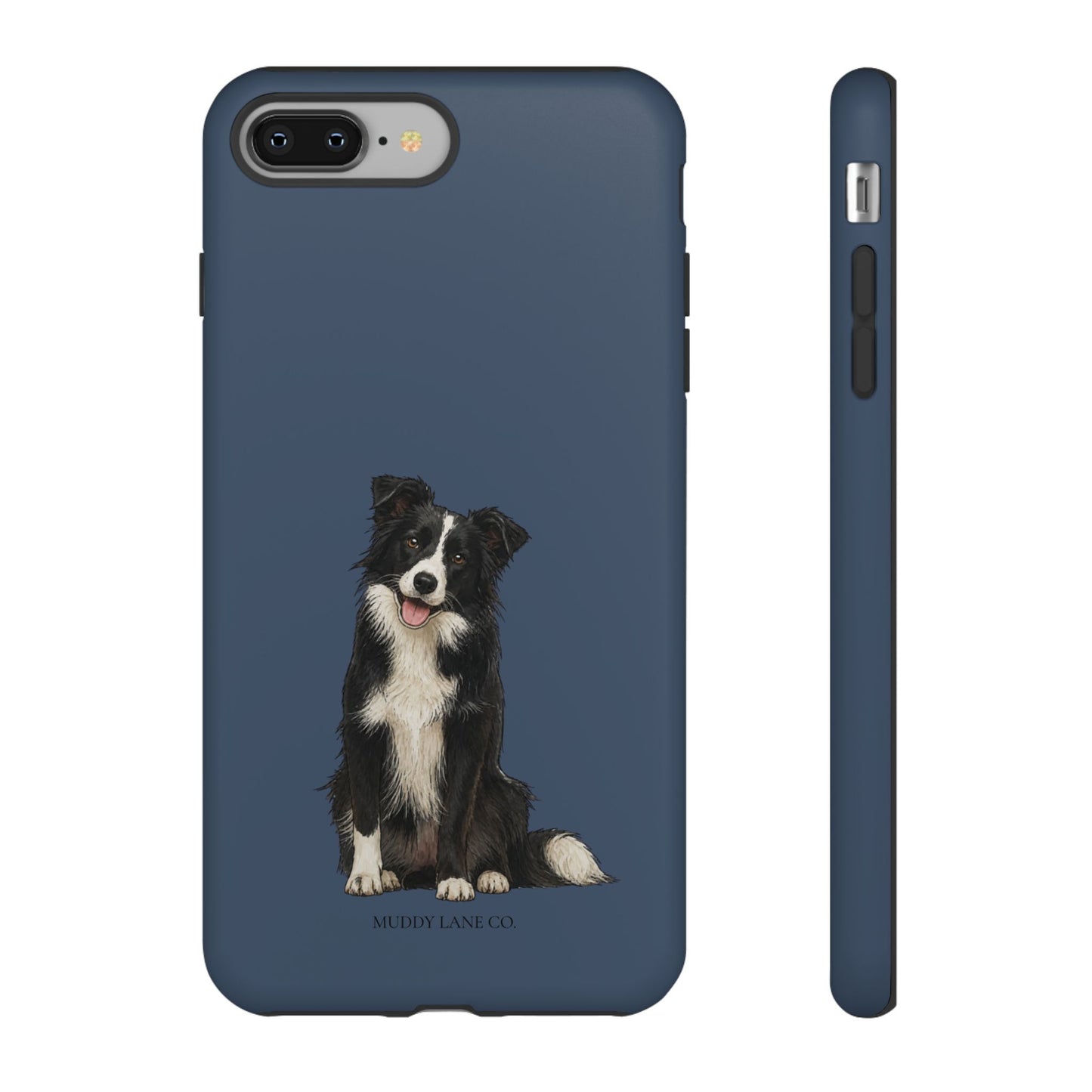 Border Collie Tough Phone Case in Deep Navy Matte