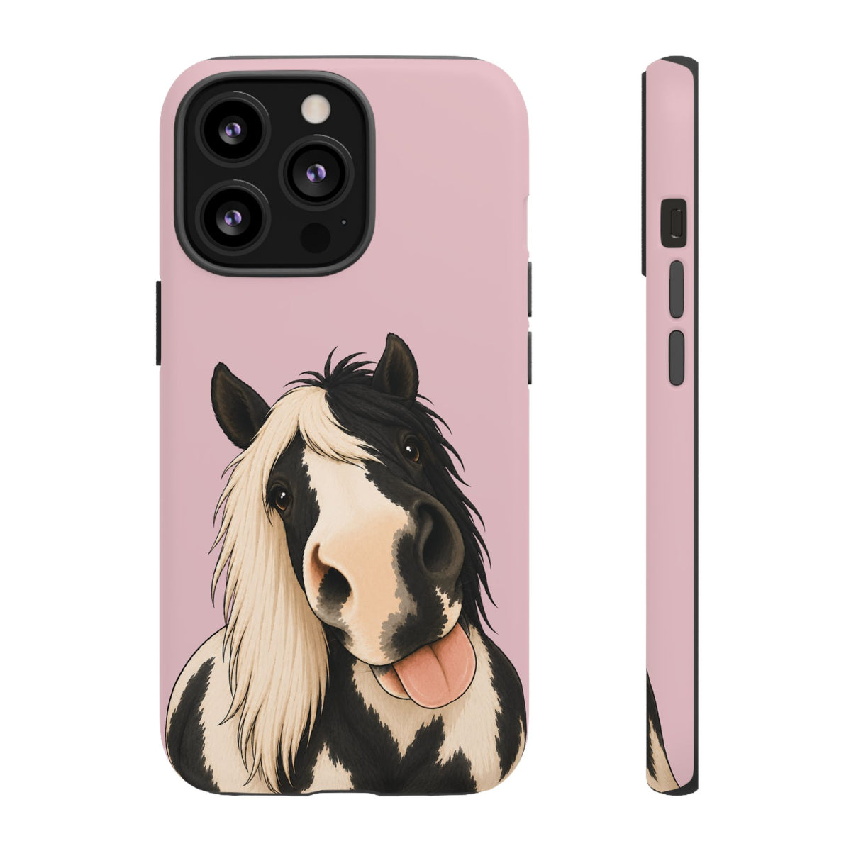 Cheeky Cob Tough Phone Case in Soft Rosette Pink Matte