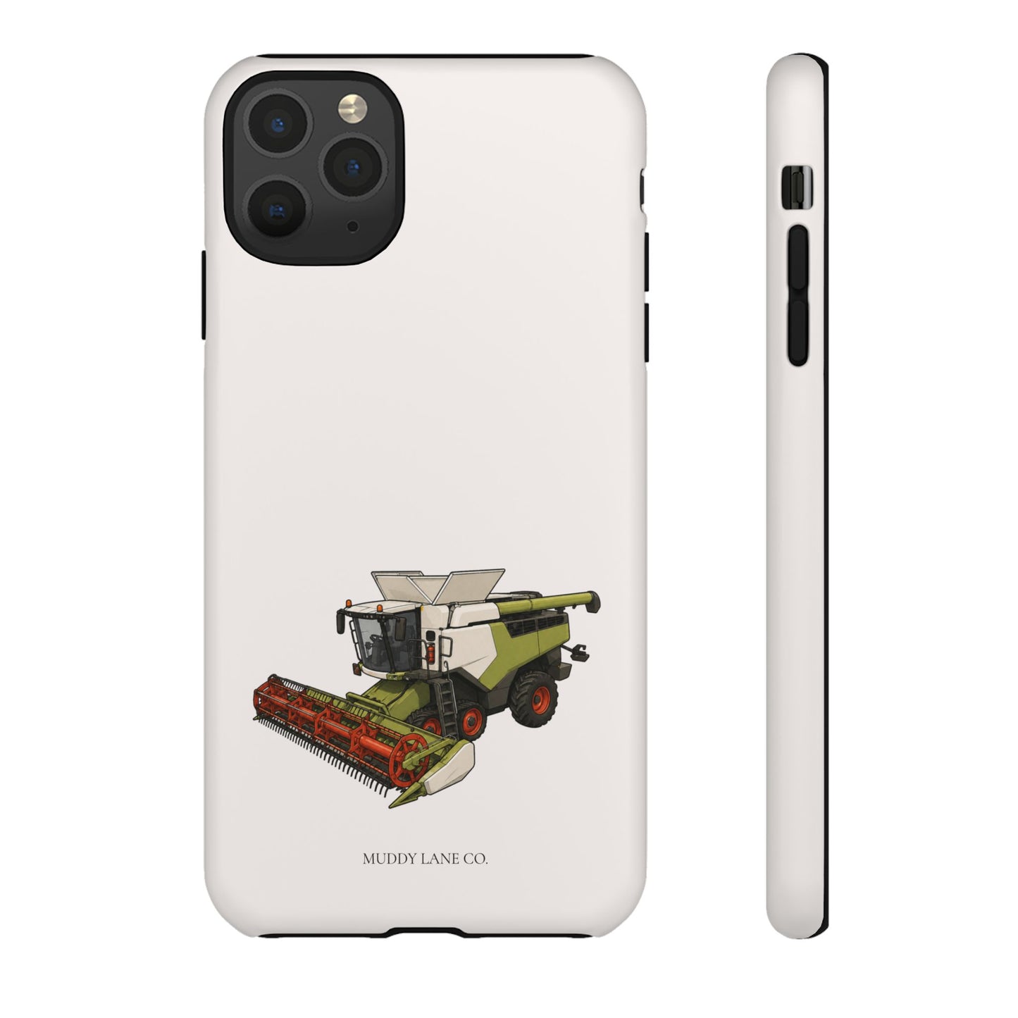 Combine Harvester Tough Phone Case in Warm Cream Matte