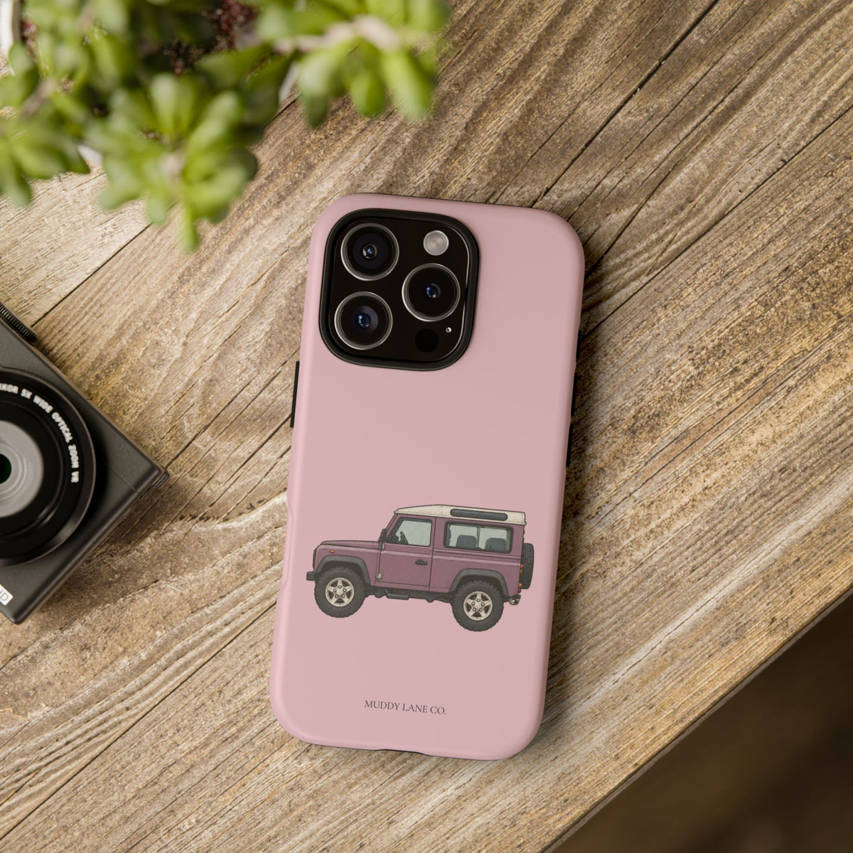 Pink Classic 4x4 Tough Phone Case in Soft Rosette Pink Matte