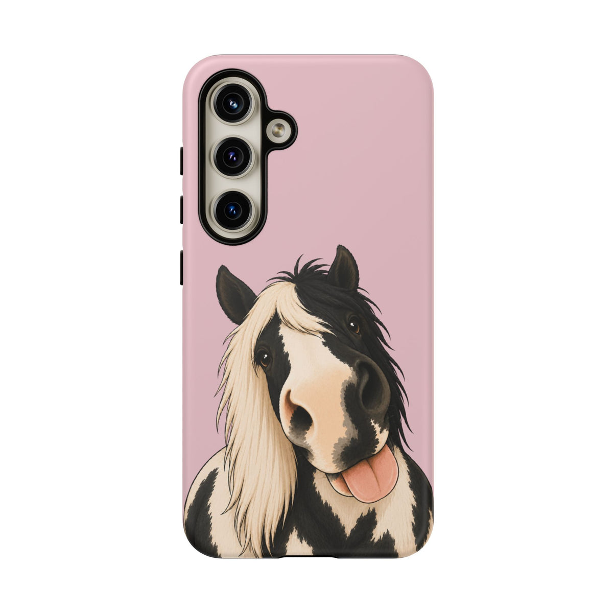 Cheeky Cob Tough Phone Case in Soft Rosette Pink Matte