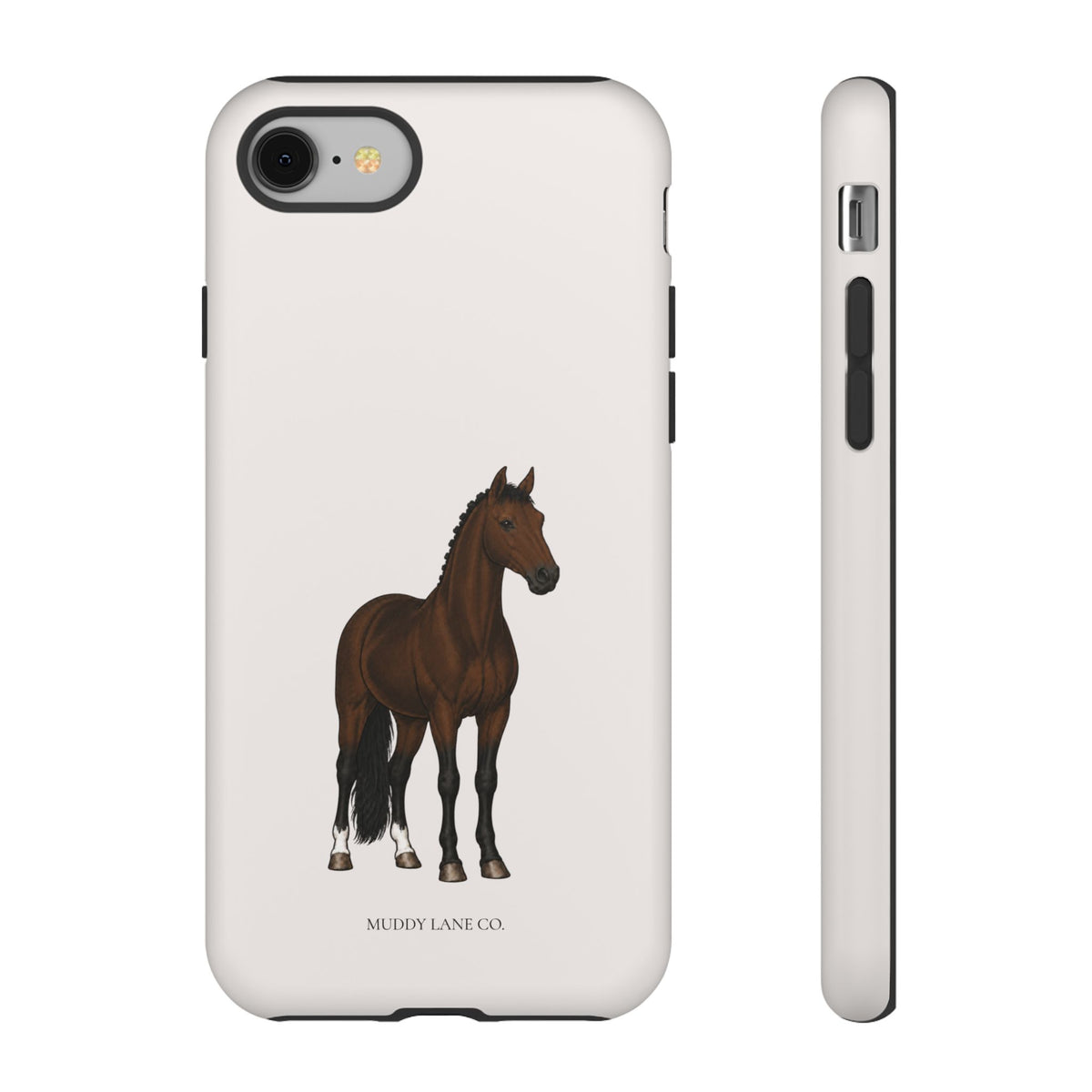 Bay Horse phone case in Warm Cream by Muddy Lane Co, photo 2