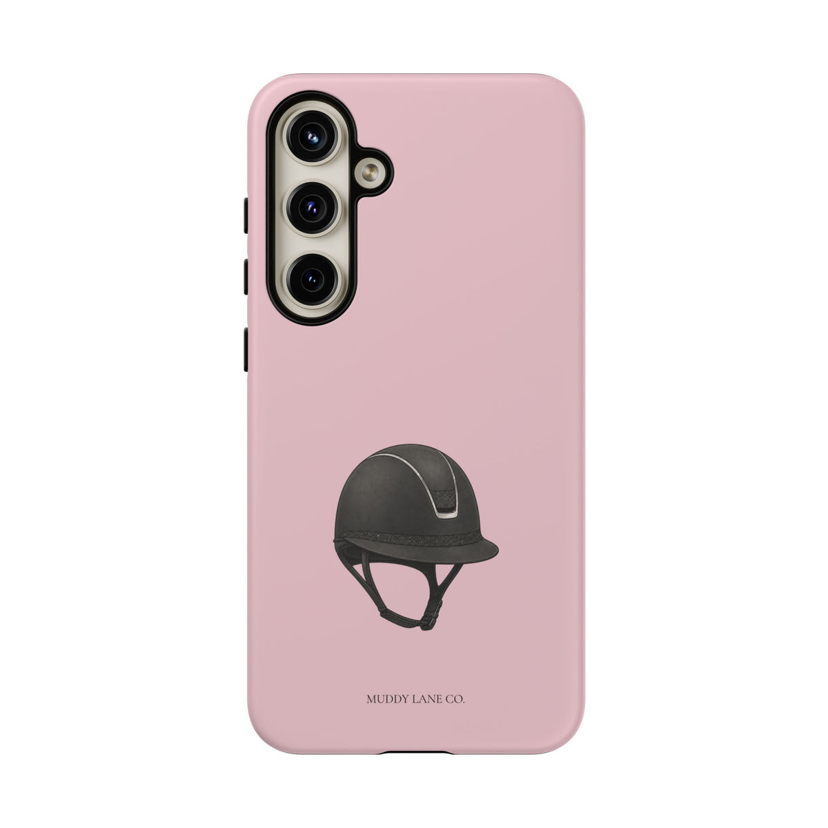 Riding Helmet Tough Phone Case in Soft Rosette Pink Matte