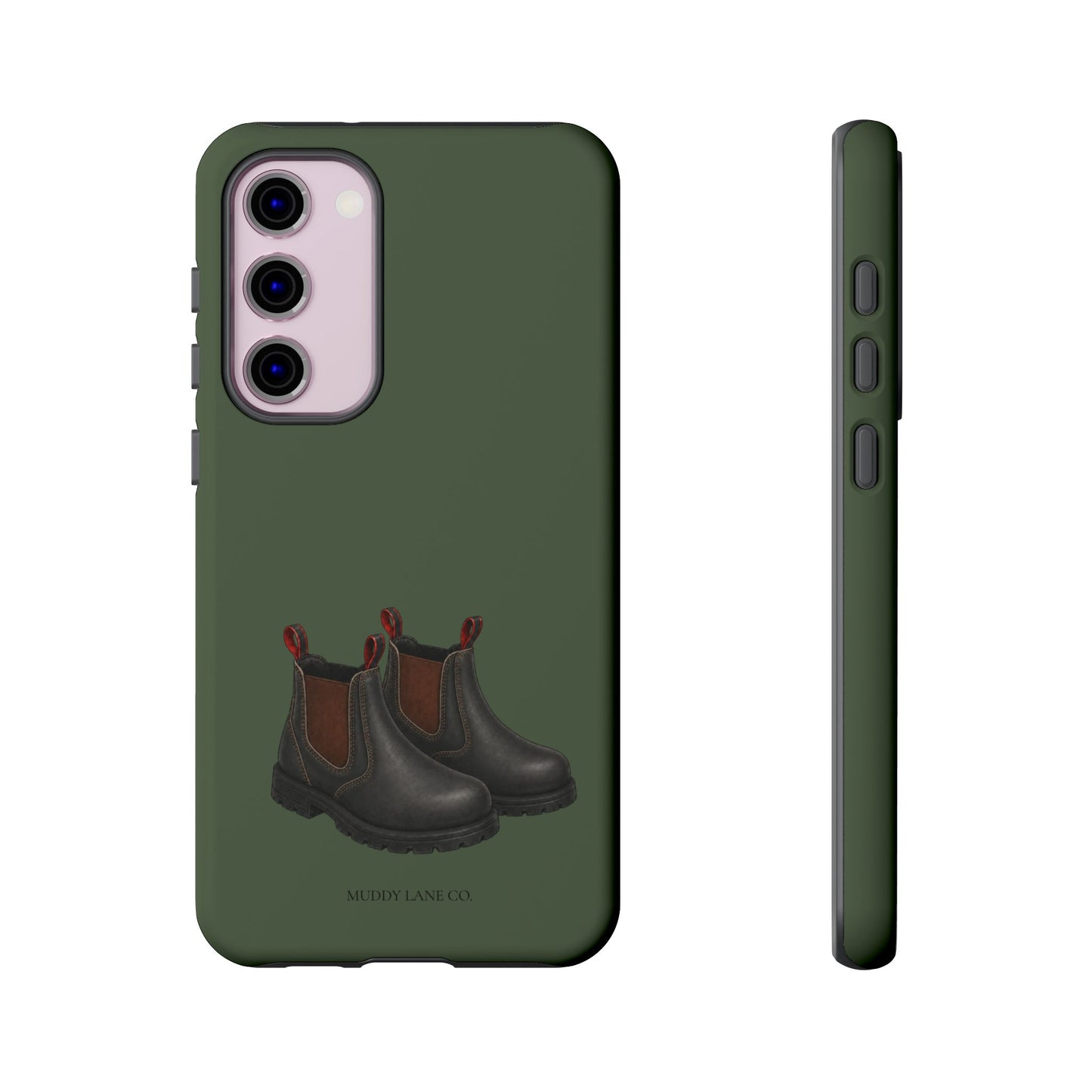 Yard Boots Tough Phone Case in Forest Green Matte
