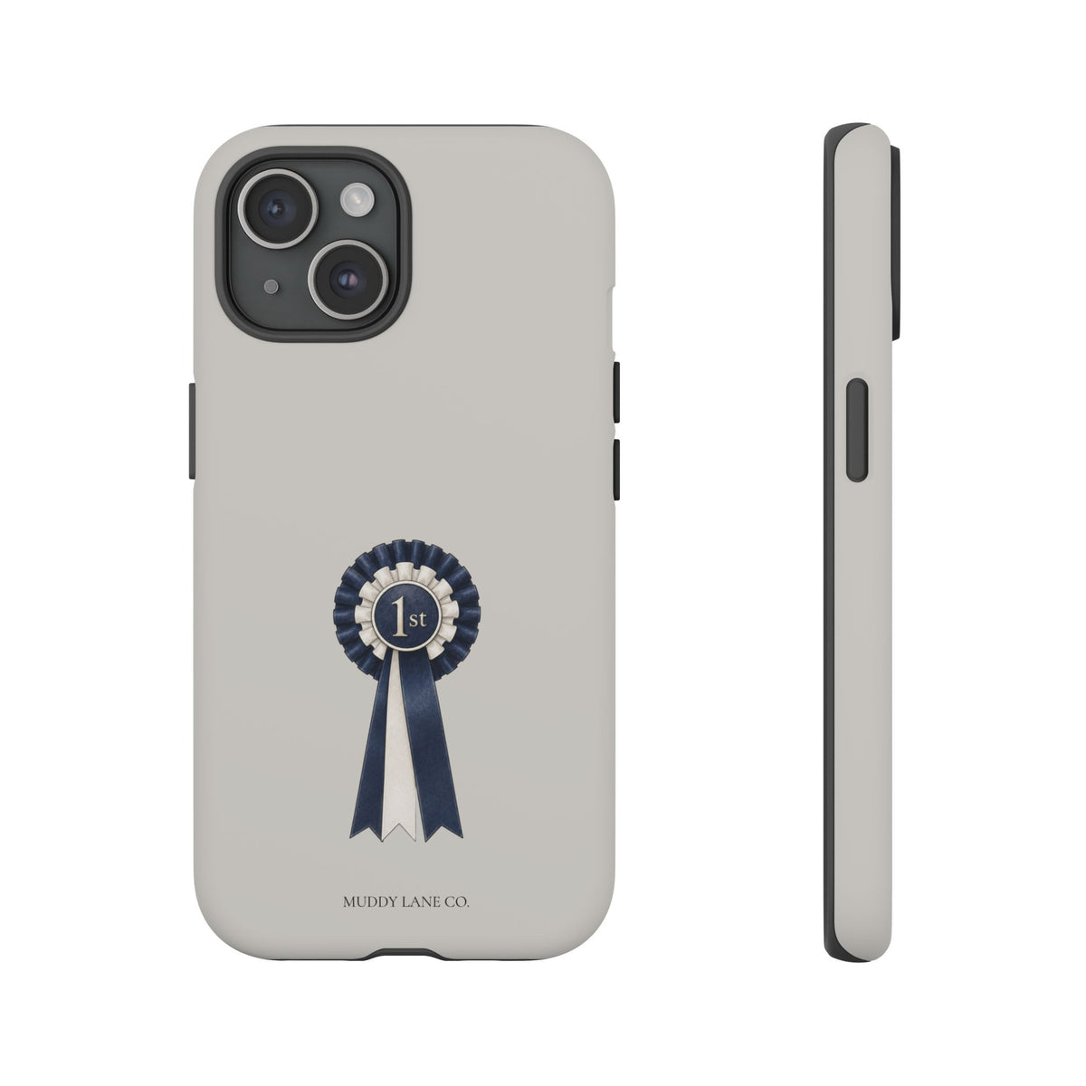 Rosette Tough Phone Case in Soft Grey Matte