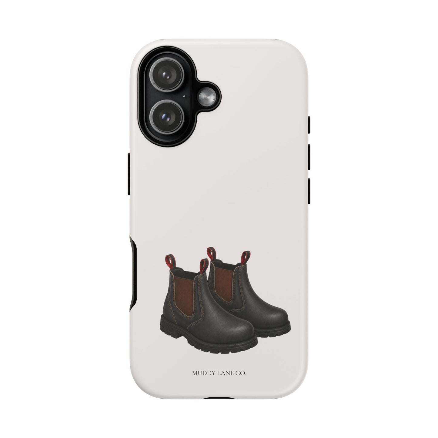 Yard Boots Tough Phone Case in Warm Cream Matte