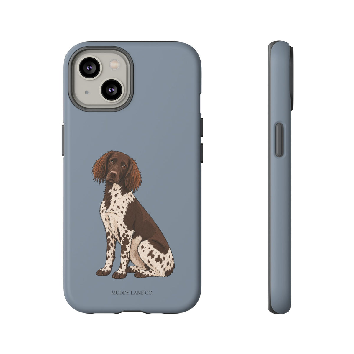 Spaniel Tough Phone Case in Smoke Blue Matte