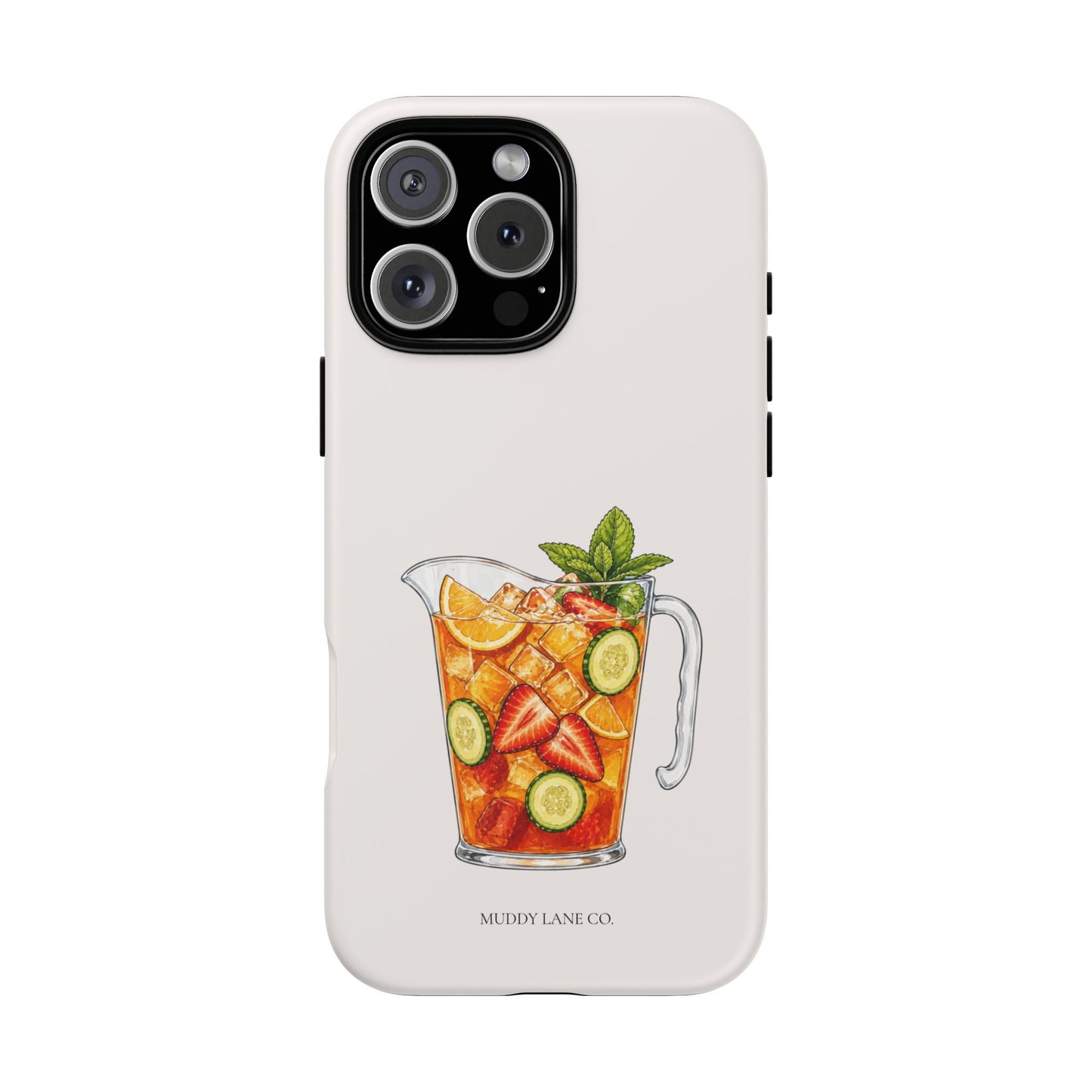 Summer Drink Jug Tough Phone Case in Warm Cream Matte