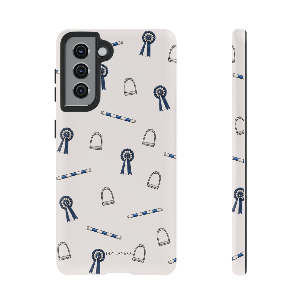 Show Day Pattern Tough Phone Case in Warm Cream Matte