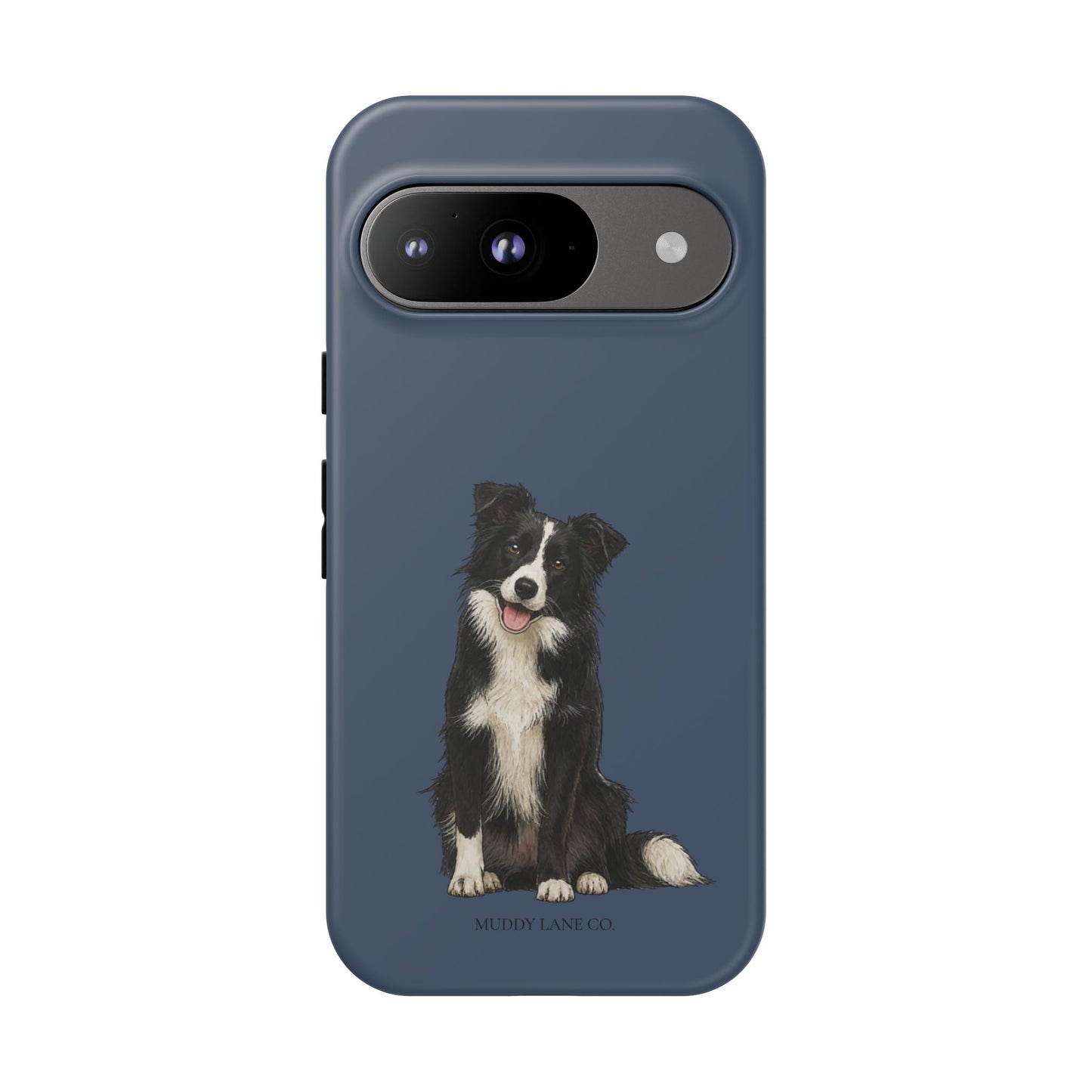 Border Collie Tough Phone Case in Deep Navy Matte