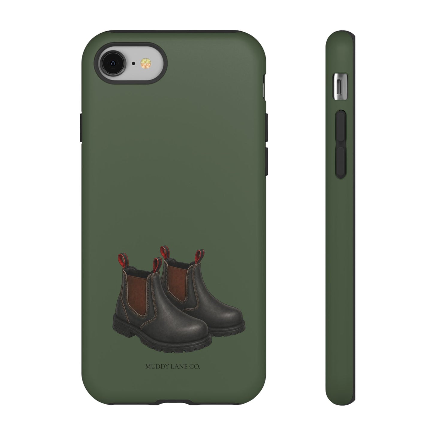 Yard Boots Tough Phone Case in Forest Green Matte