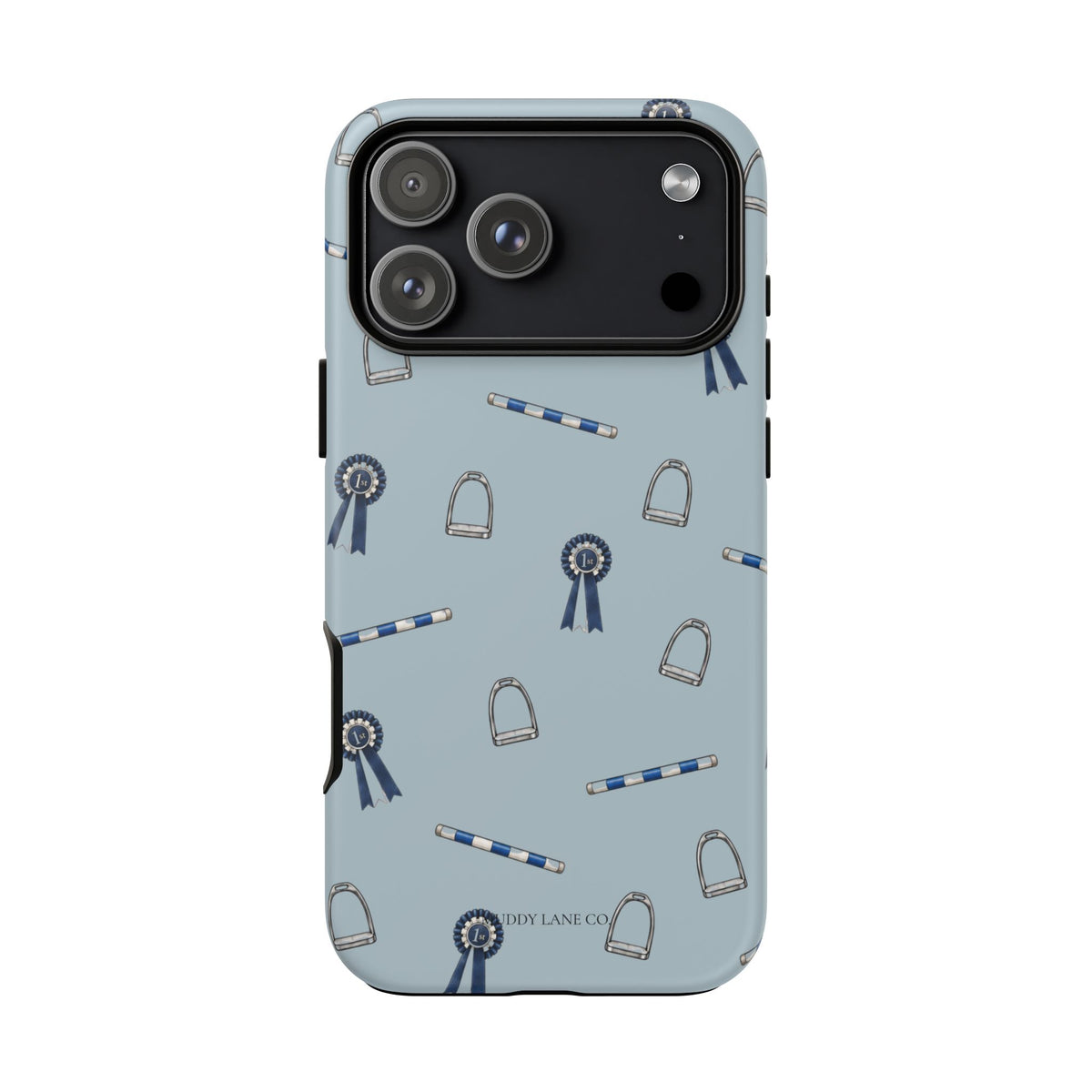 Show Day Pattern Tough Phone Case in Dusty Blue Matte