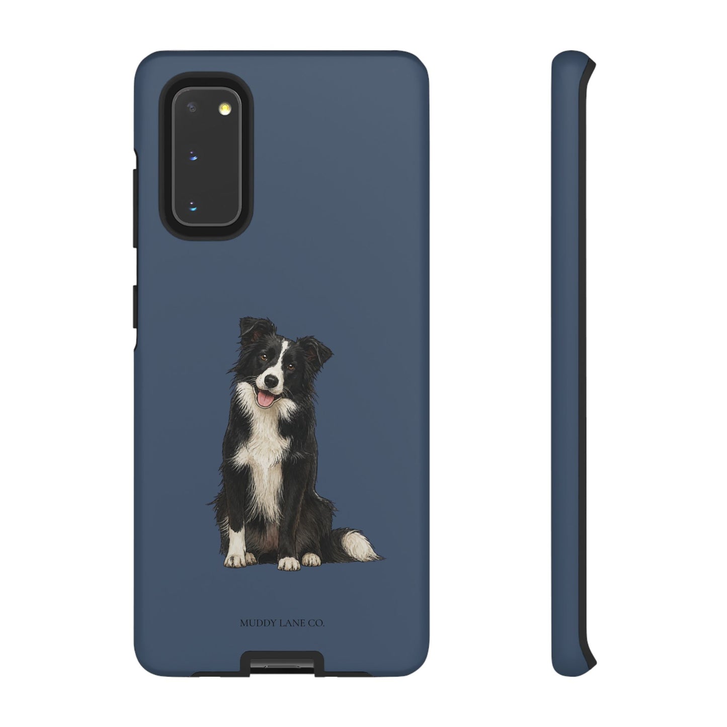 Border Collie Tough Phone Case in Deep Navy Matte