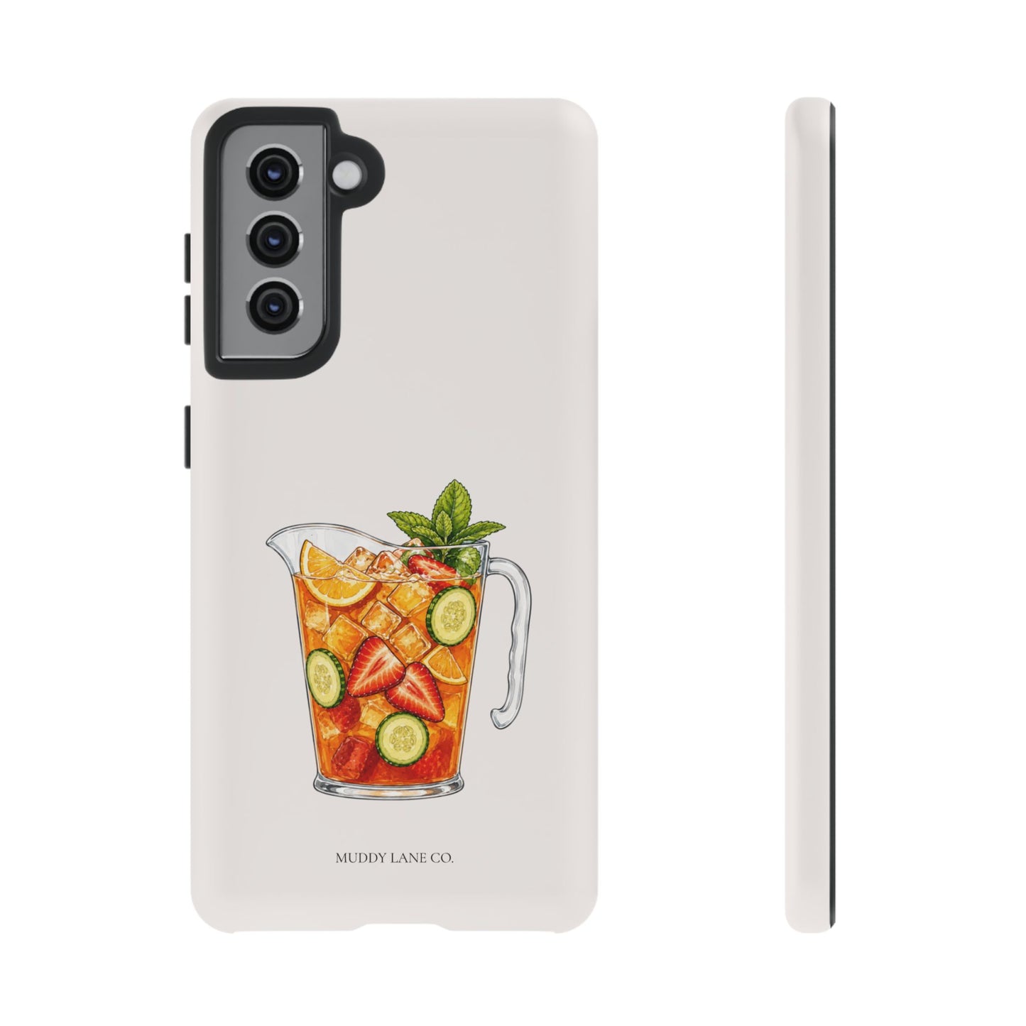 Summer Drink Jug Tough Phone Case in Warm Cream Matte