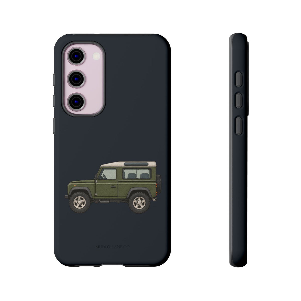 Green Classic 4x4 Tough Phone Case in Charcoal Navy Matte