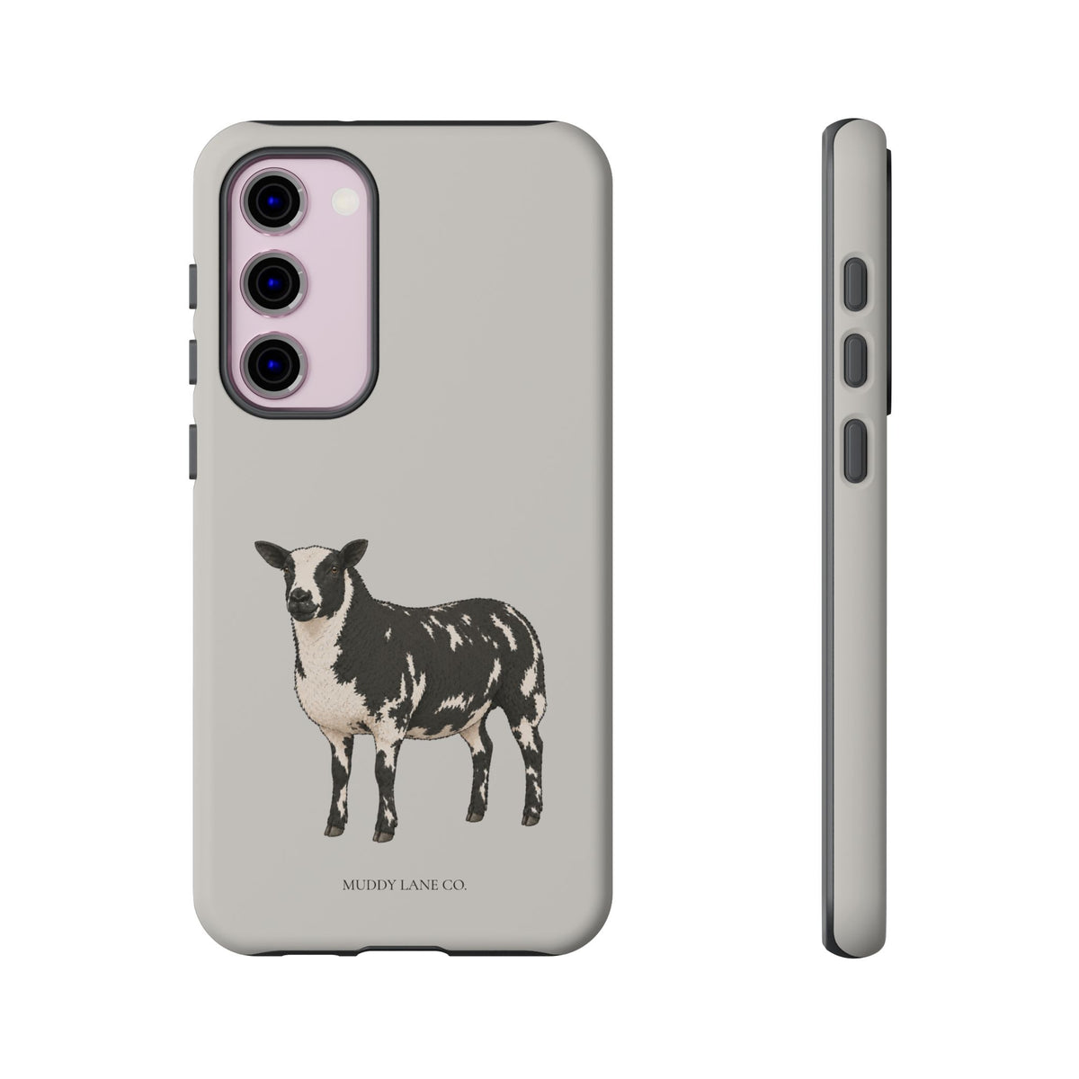 Dutch Spotted Sheep Tough Phone Case in Soft Grey Matte