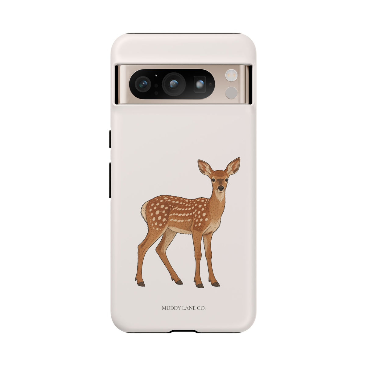 Fawn Tough Phone Case in Warm Cream Matte