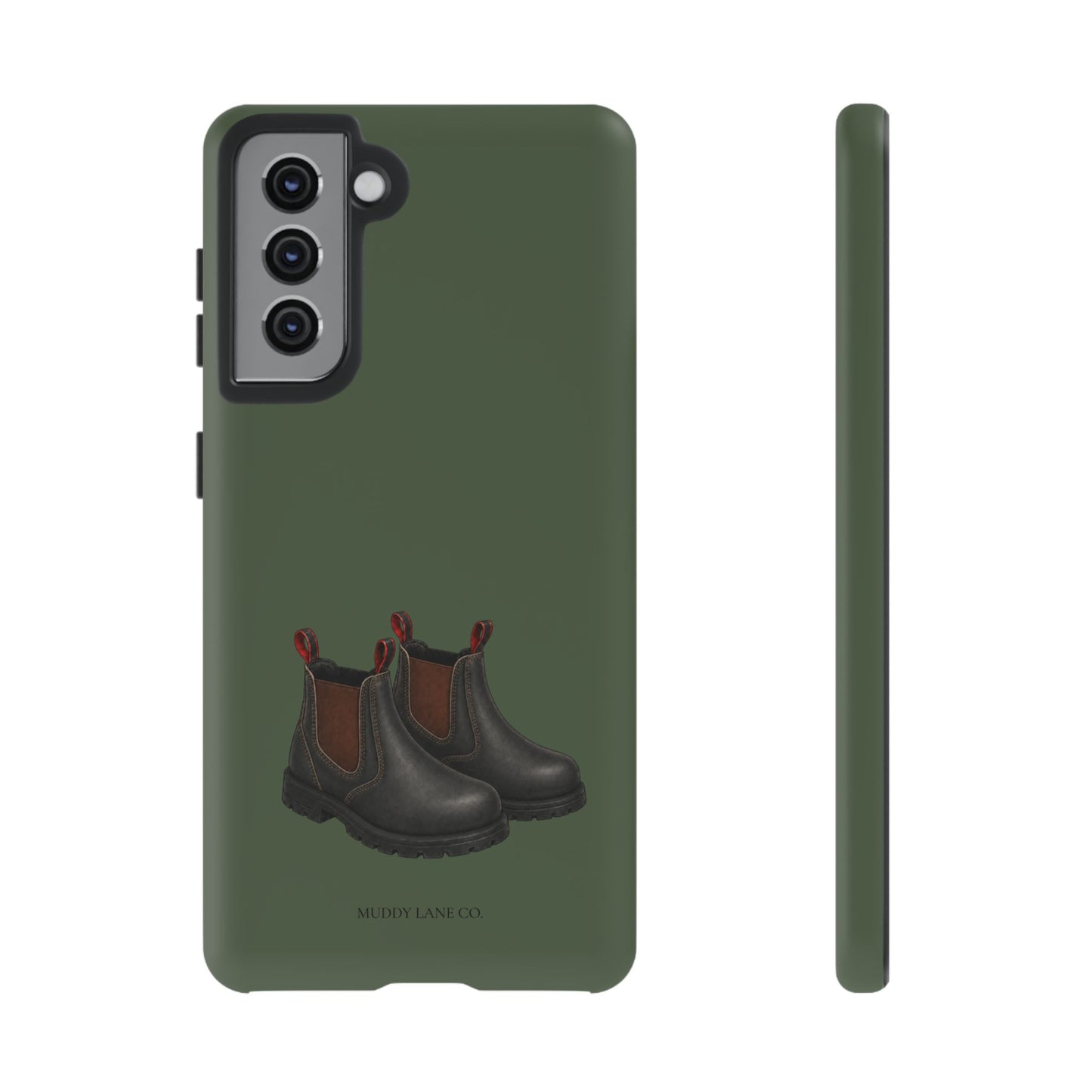 Yard Boots Tough Phone Case in Forest Green Matte