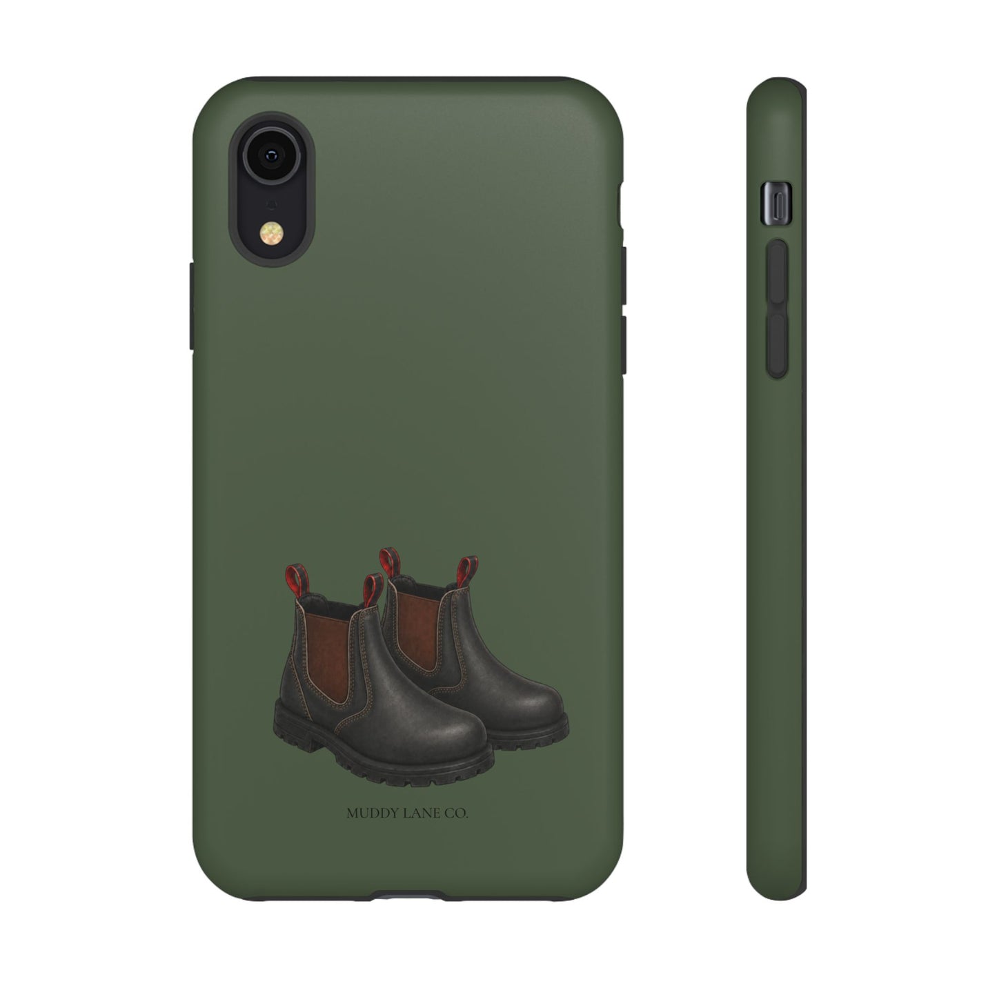 Yard Boots Tough Phone Case in Forest Green Matte