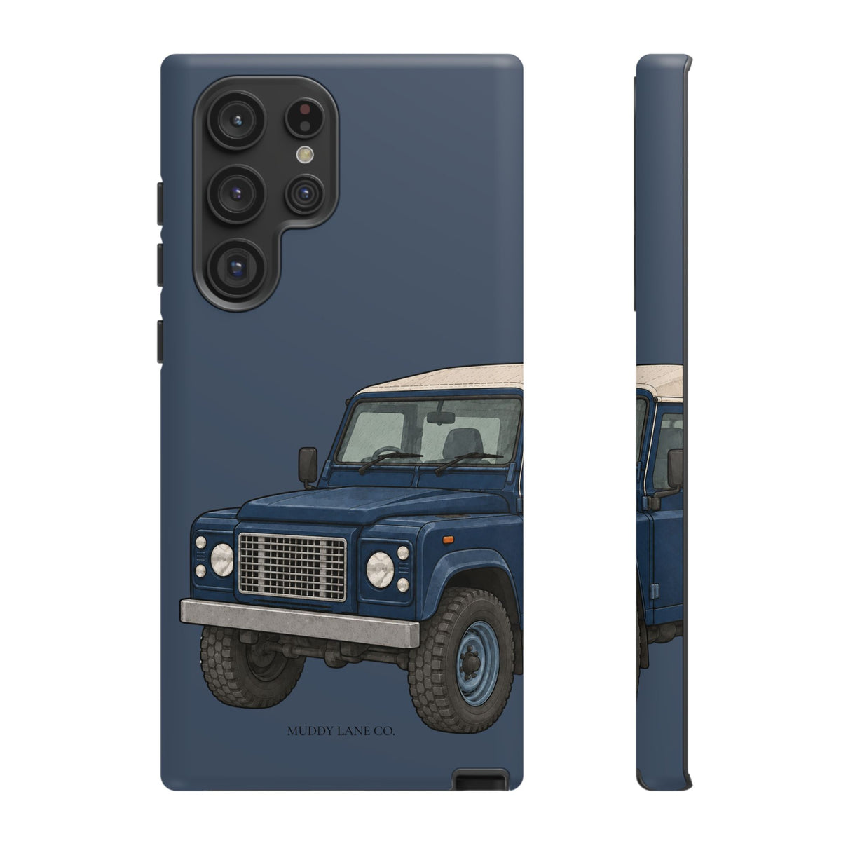 Blue Classic 4x4 Close-Up Tough Phone Case in Deep Navy Matte